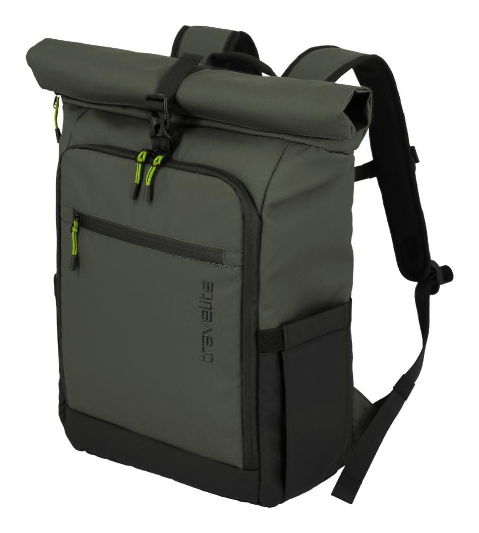 Rolovací batoh Travelite Briize Backpack M Roll-Up Khaki 2