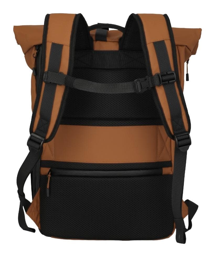 Rolovací batoh Travelite Briize Backpack M Roll-Up Curry 6