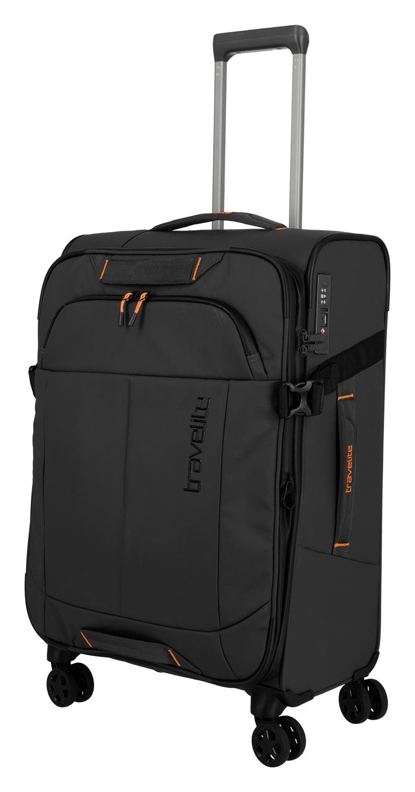 Střední textilní kufr na kolečkách Travelite Briize M Black 3