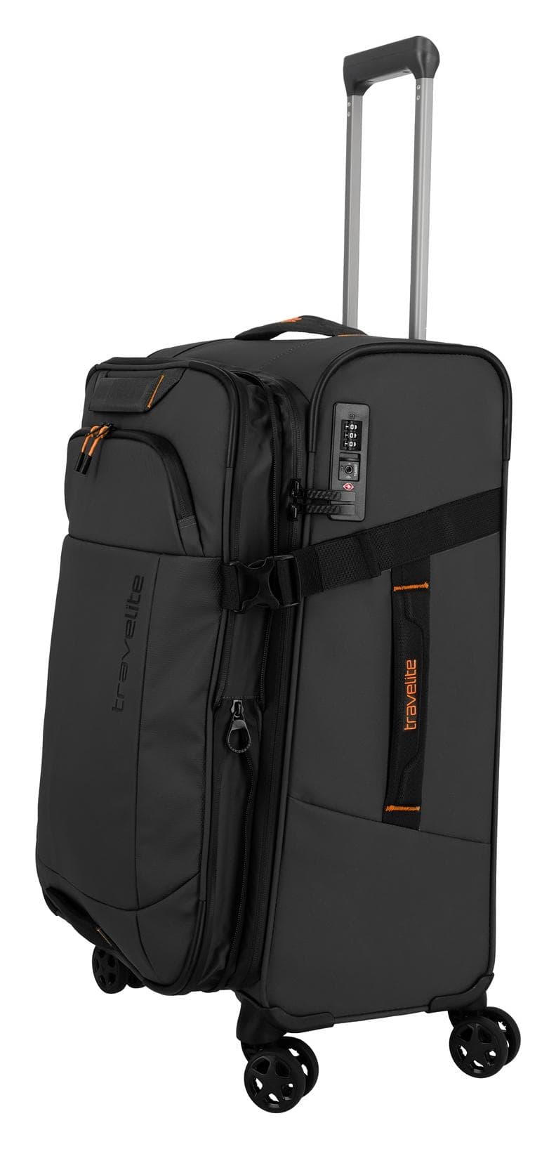 Střední textilní kufr na kolečkách Travelite Briize M Black 2