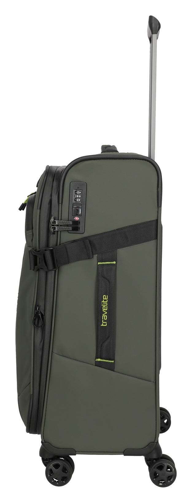 Střední textilní kufr na kolečkách Travelite Briize M Khaki 4