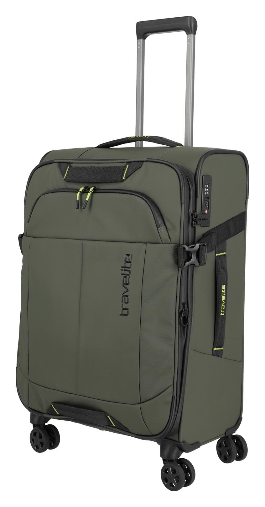 Střední textilní kufr na kolečkách Travelite Briize M Khaki 3
