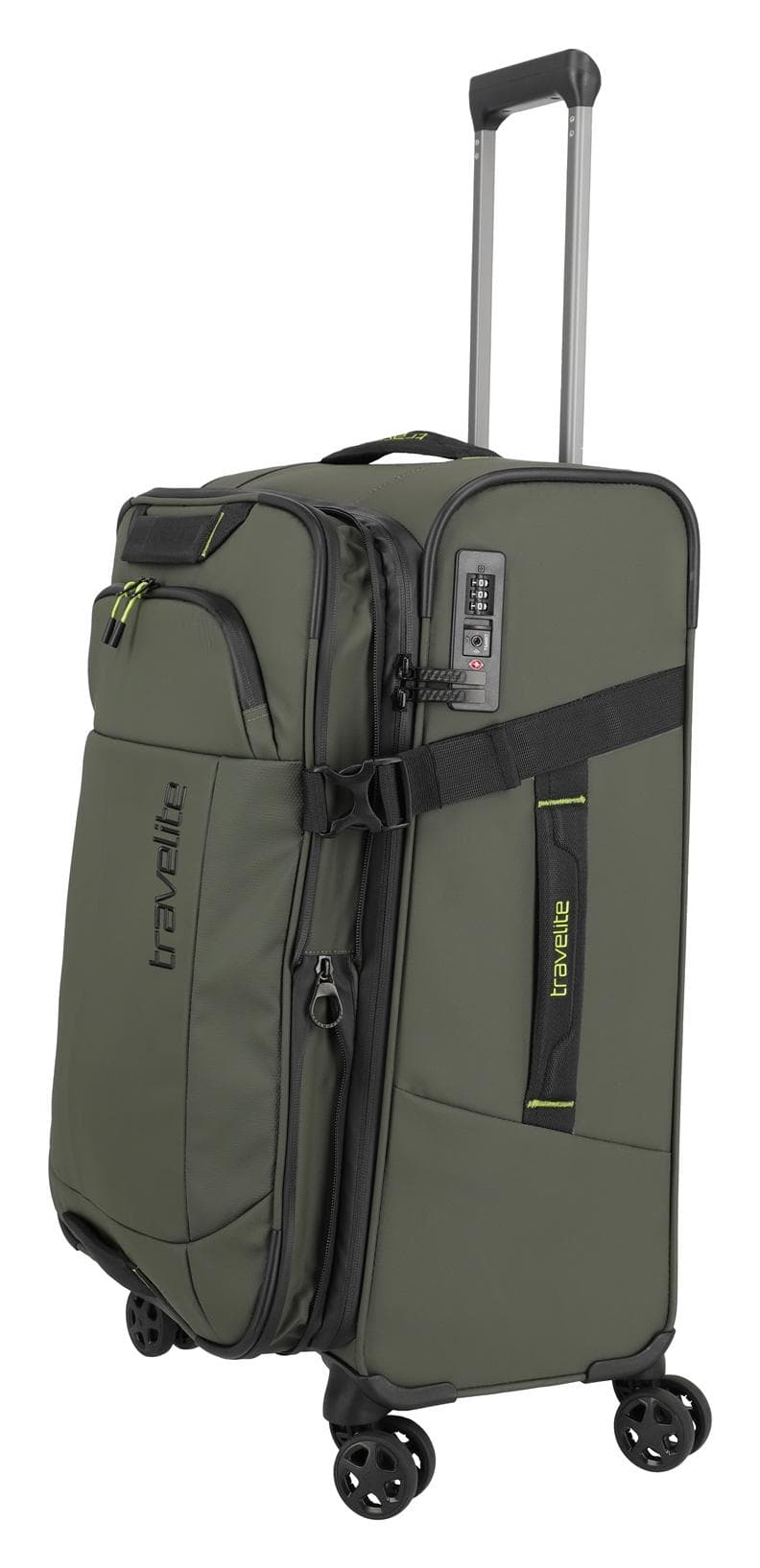 Střední textilní kufr na kolečkách Travelite Briize M Khaki 2