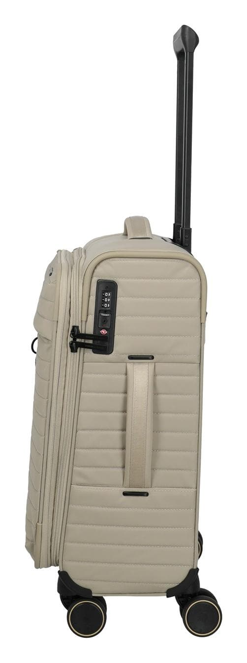 Textilní palubní kufr Travelite BARBARA Stepp S Satin nude 3