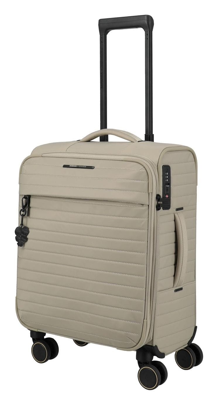 Textilní palubní kufr Travelite BARBARA Stepp S Satin nude 2
