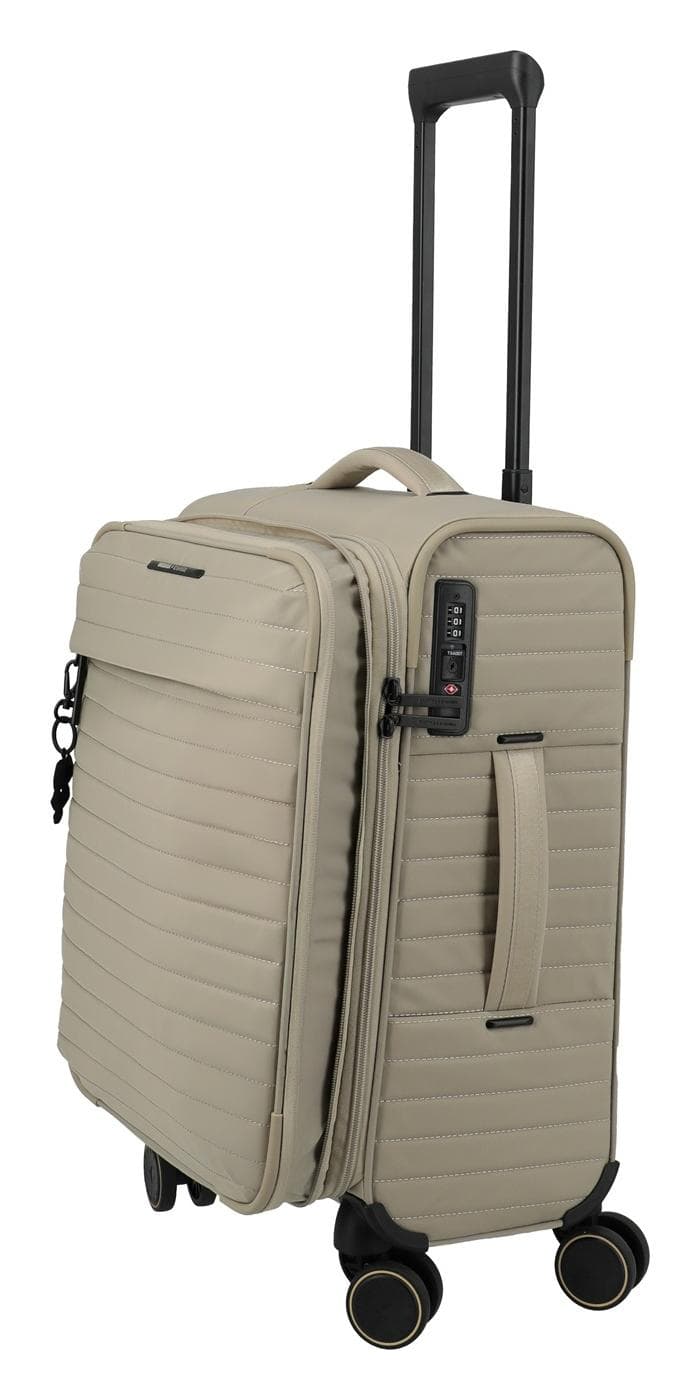 Textilní palubní kufr Travelite BARBARA Stepp S Satin nude 6