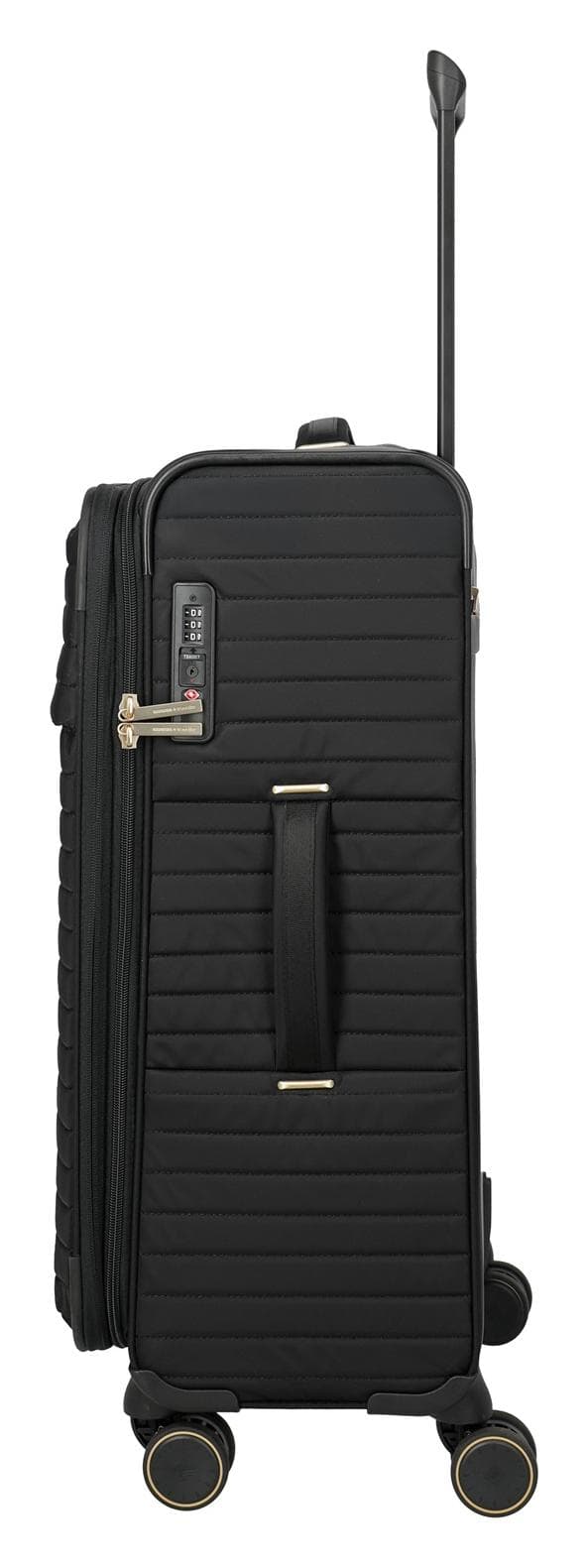 Střední textilní kufr na kolečkách Travelite BARBARA Stepp M Black 4