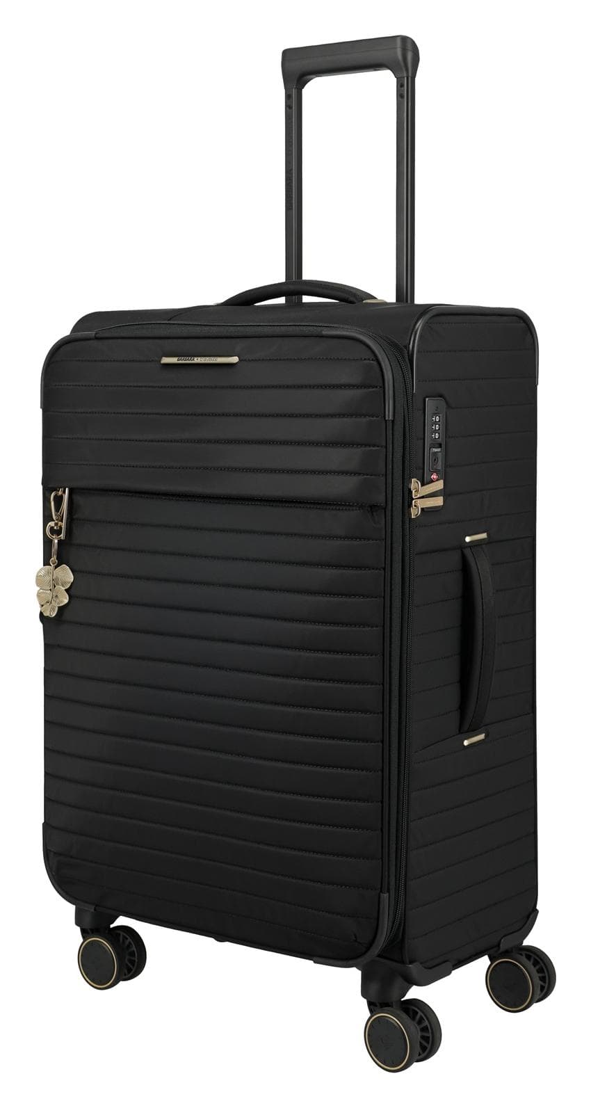 Střední textilní kufr na kolečkách Travelite BARBARA Stepp M Black 2
