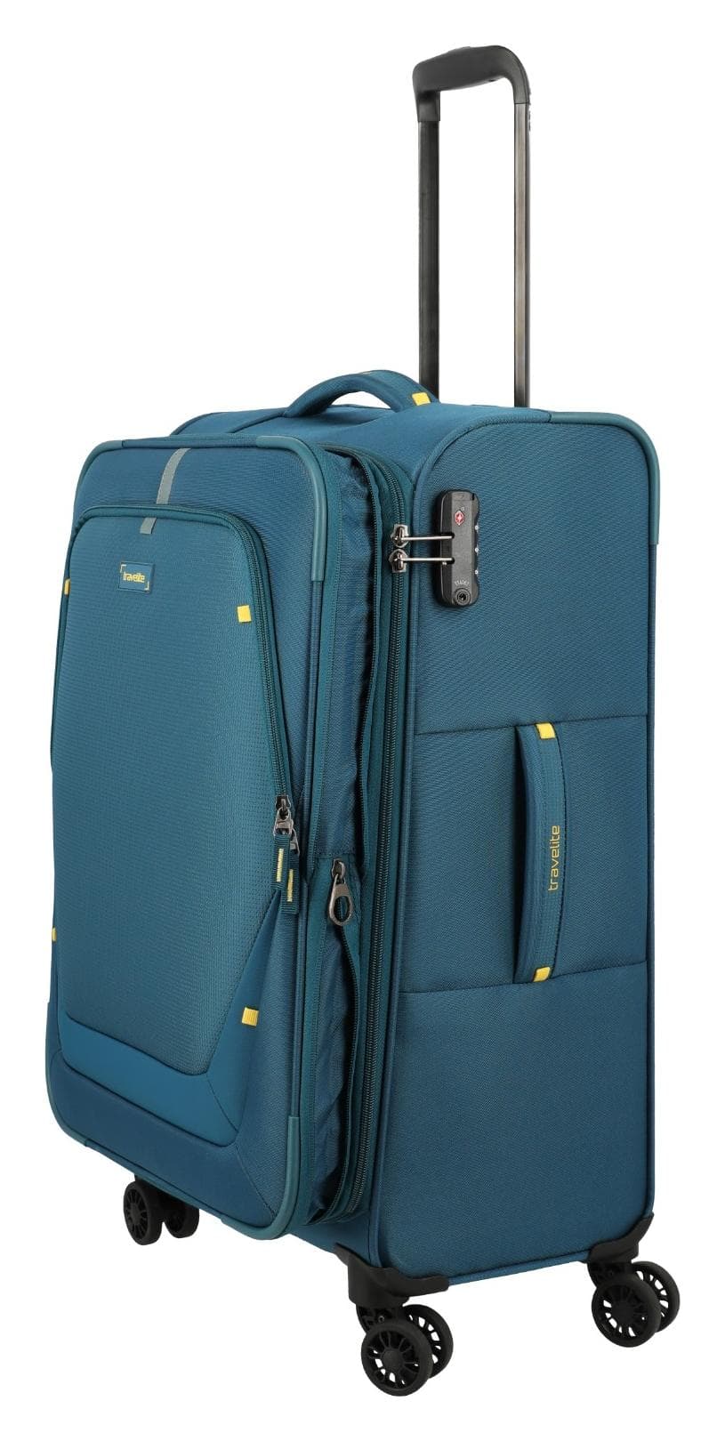 Střední textilní kufr Travelite Umbria M Petrol 6