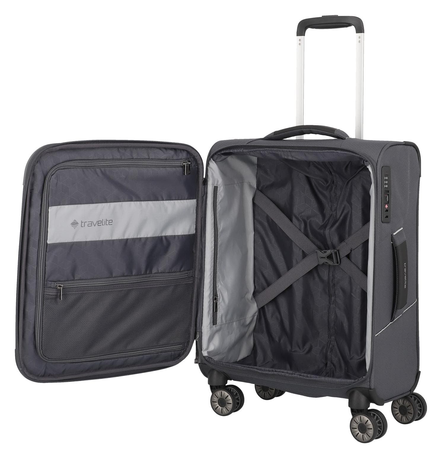 Kufr do letadla 55x40x20 Travelite Skaii 4w S Anthracite 6