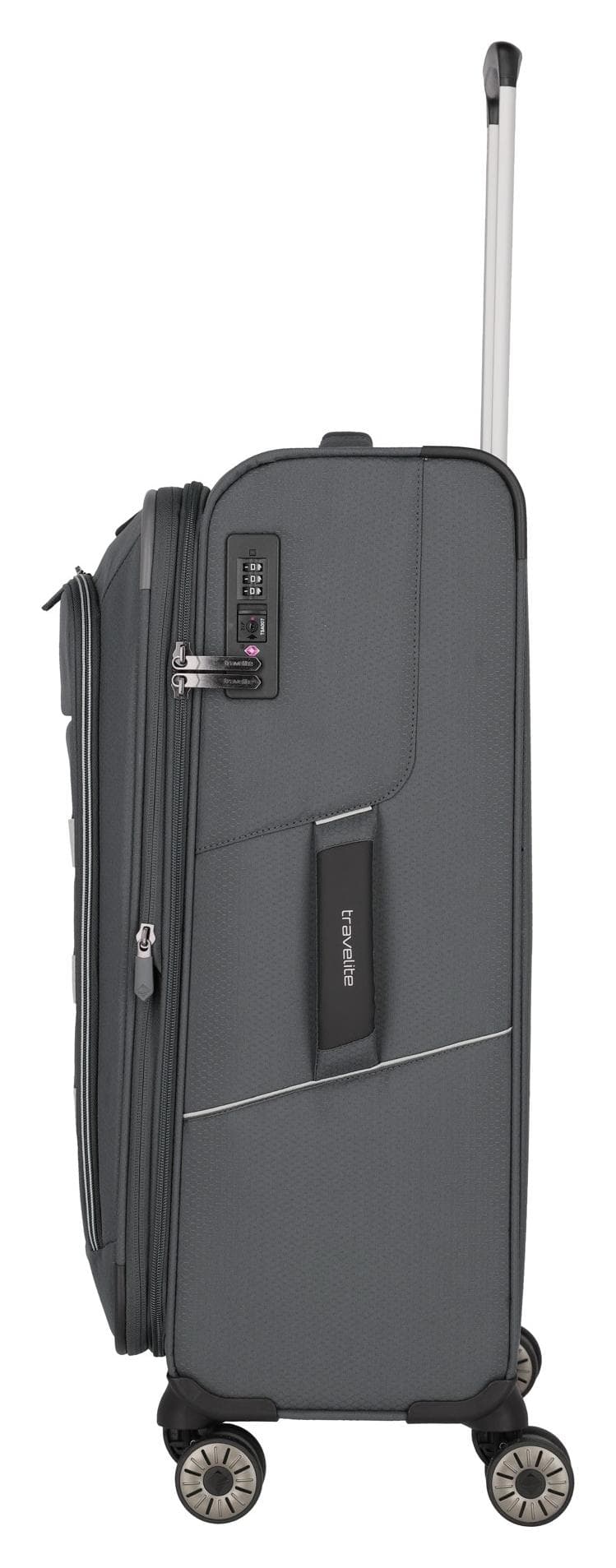 Střední cestovní kufr na kolečkách Travelite Skaii 4w M Anthracite 3