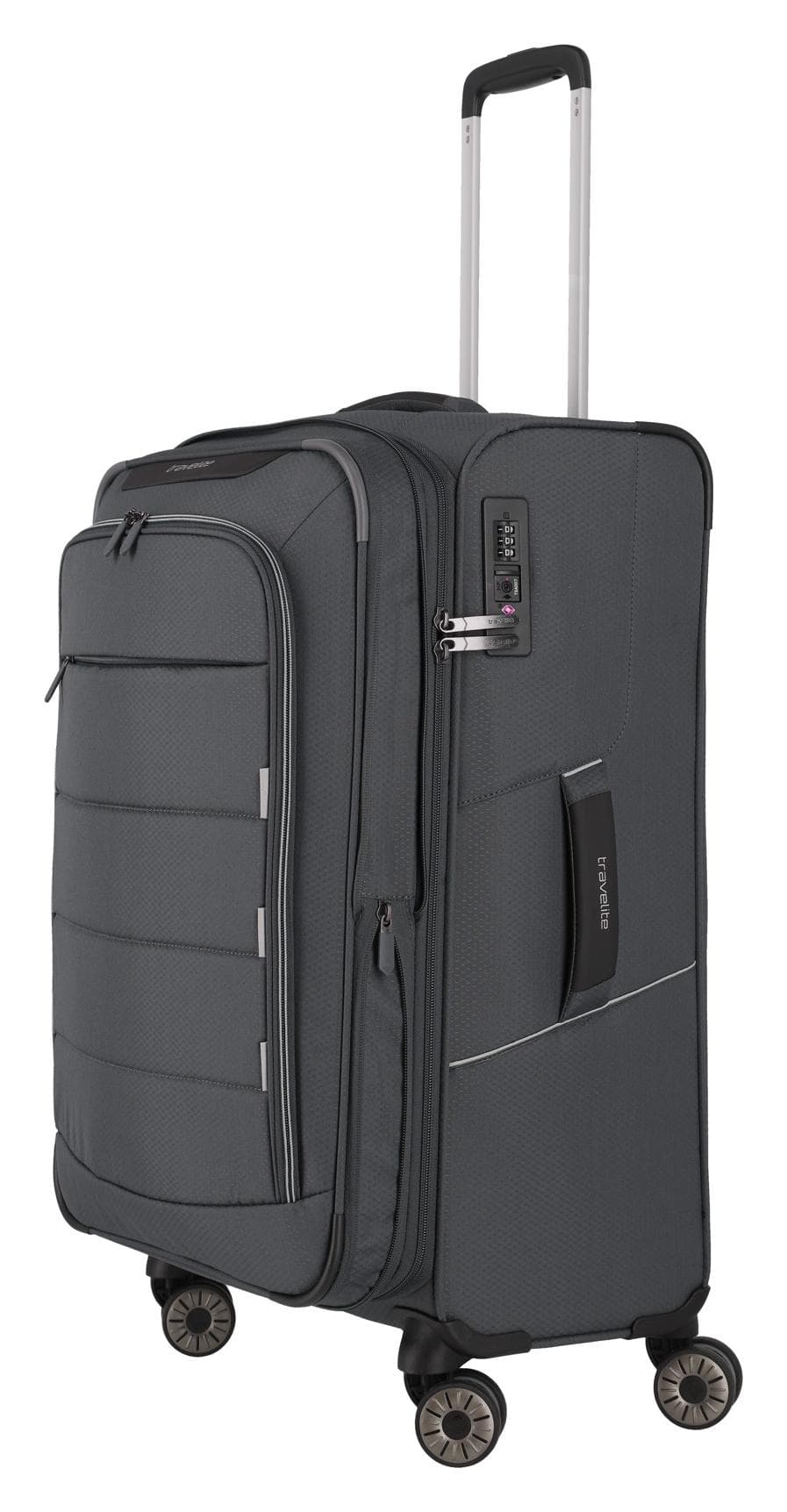 Střední cestovní kufr na kolečkách Travelite Skaii 4w M Anthracite 6