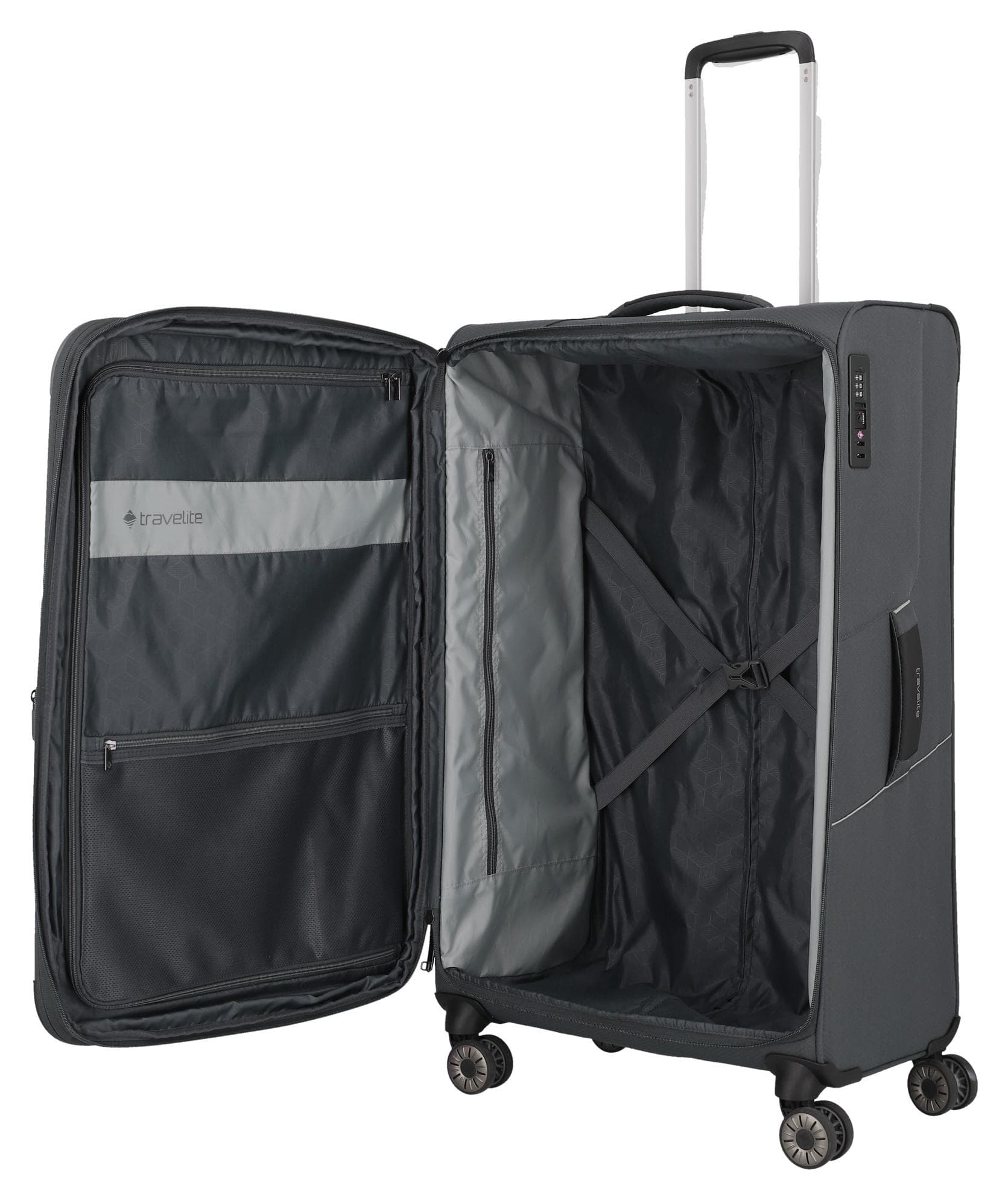 Velký cestovní kufr na kolečkách Travelite Skaii 4w L Anthracite 6
