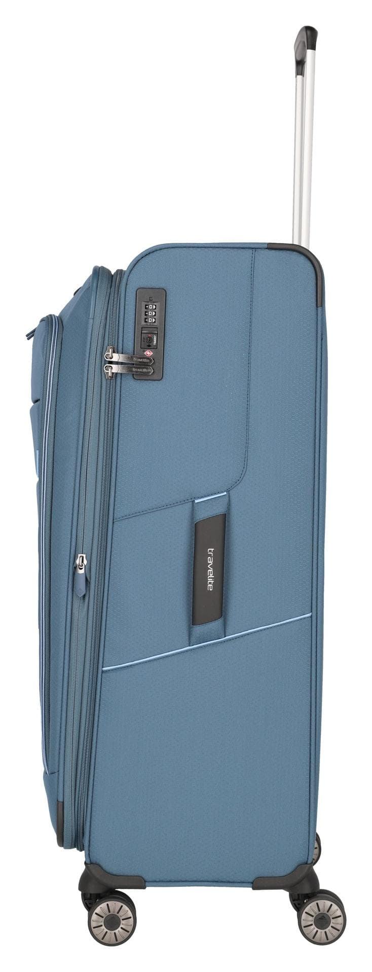 Velký cestovní kufr na kolečkách Travelite Skaii 4w L Blue 3