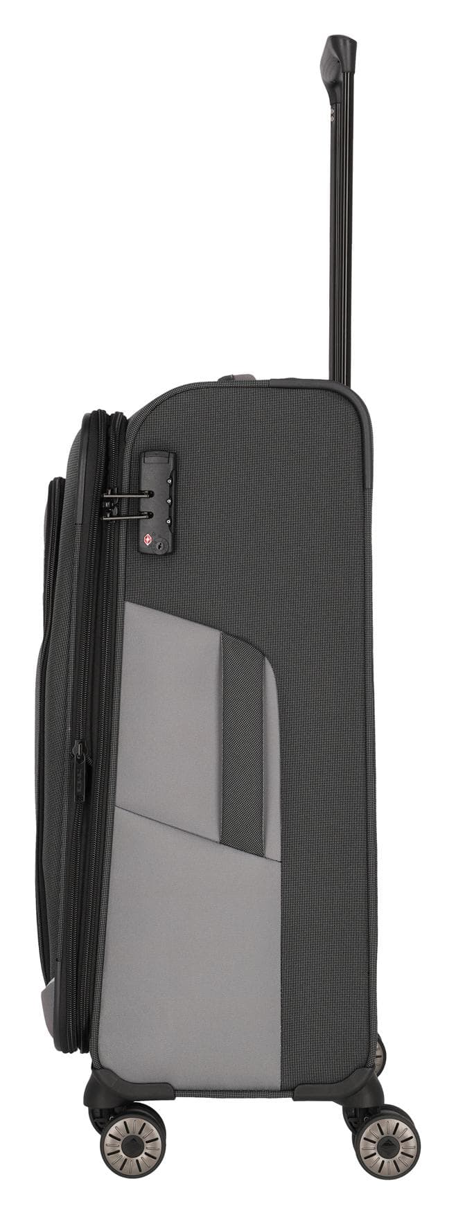 Střední textilní kufr Travelite Viia 4w M Anthracite 3