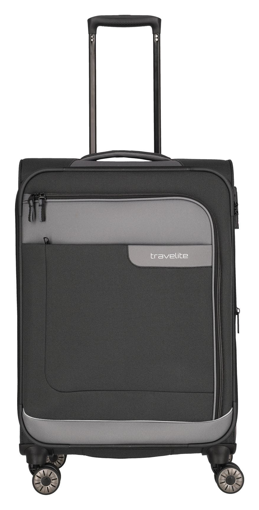 Střední textilní kufr Travelite Viia 4w M Anthracite 2