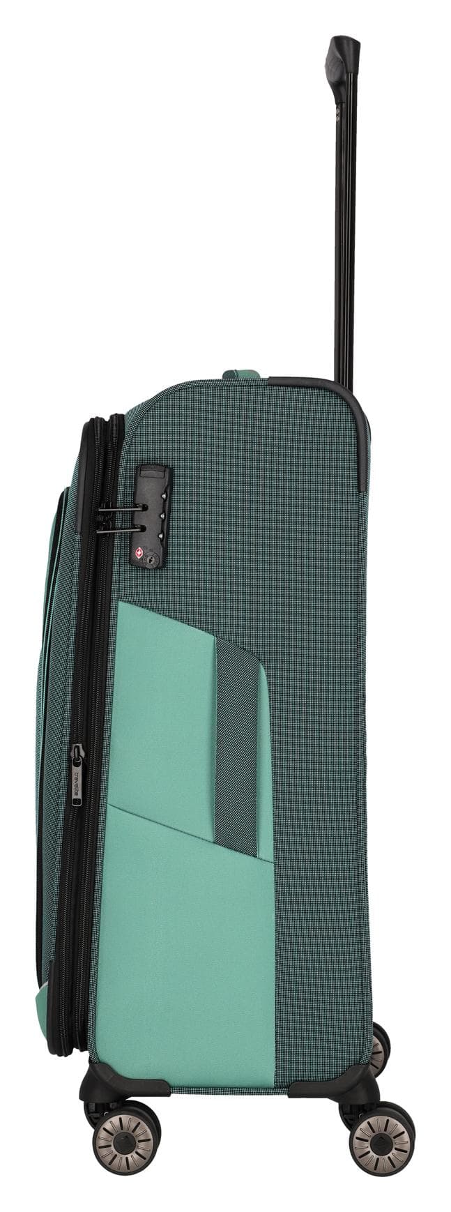 Střední textilní kufr Travelite Viia 4w M Green 3