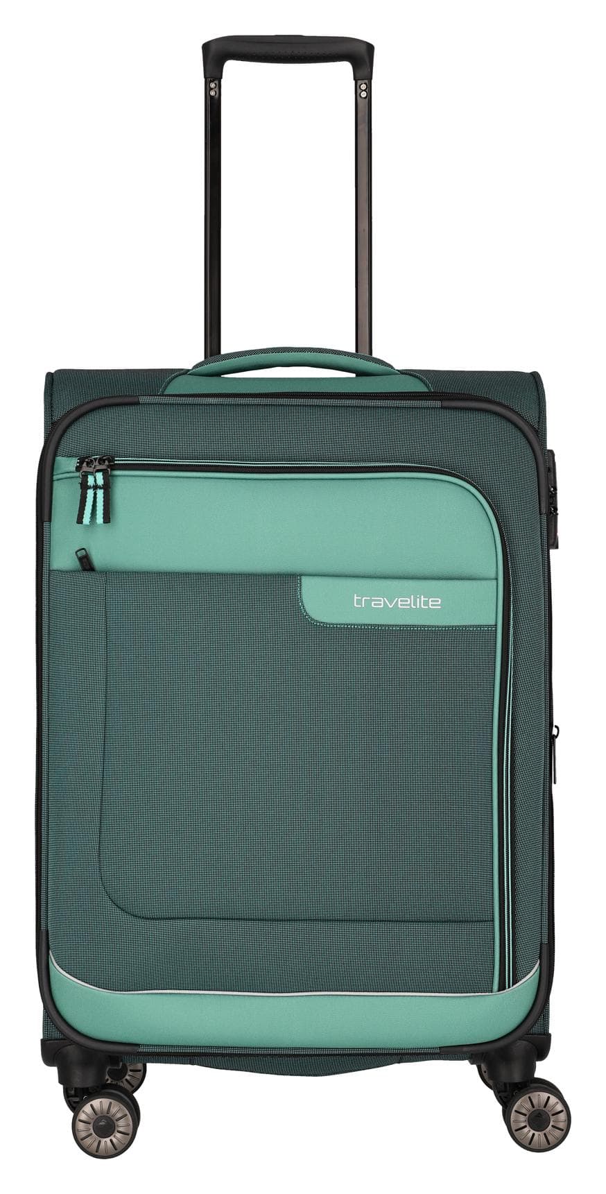 Střední textilní kufr Travelite Viia 4w M Green 2
