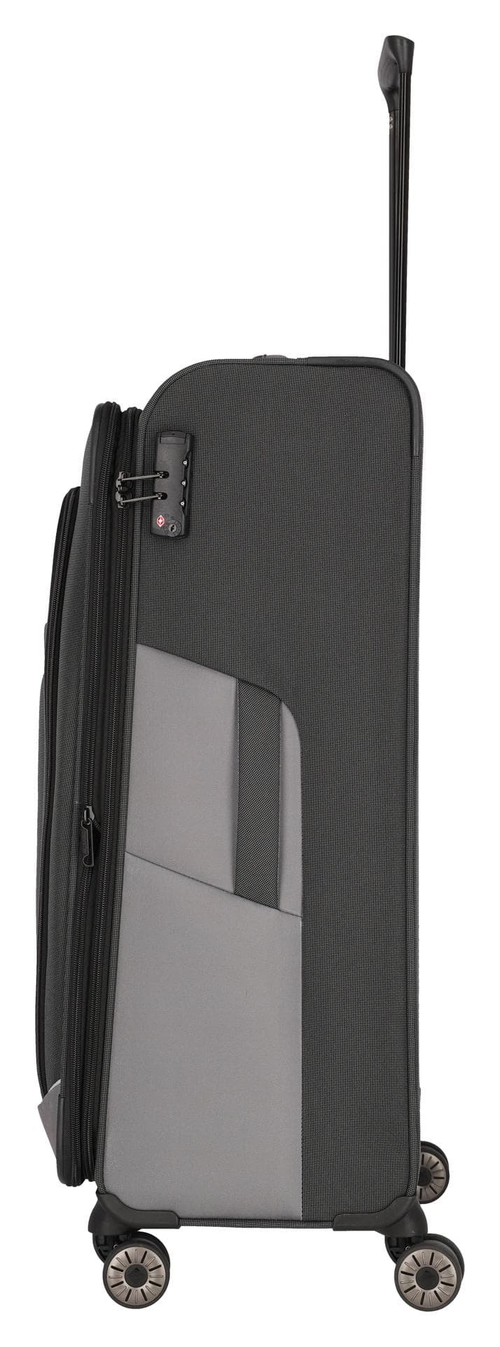 Velký textilní kufr Travelite Viia 4w L Anthracite 3