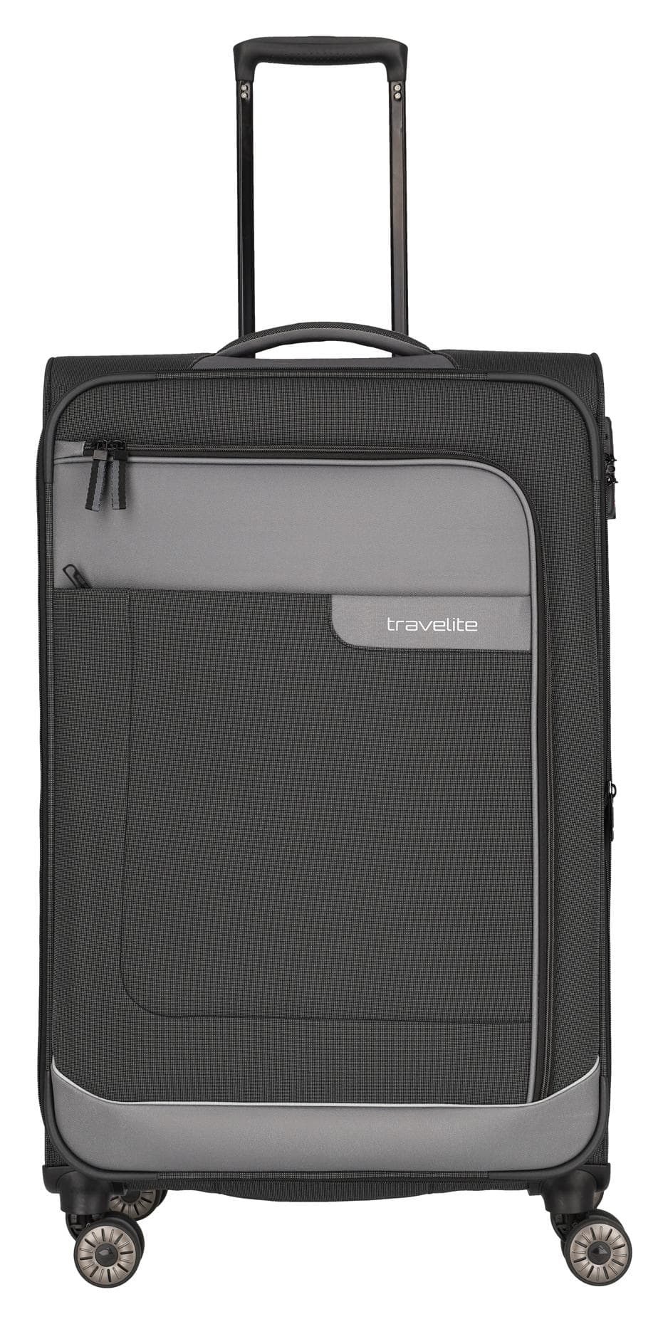 Velký textilní kufr Travelite Viia 4w L Anthracite 2