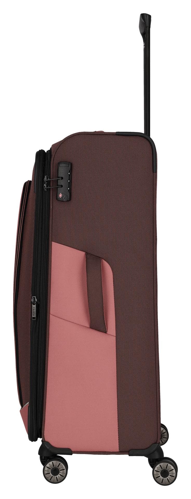 Velký textilní kufr Travelite Viia 4w L Rose 3