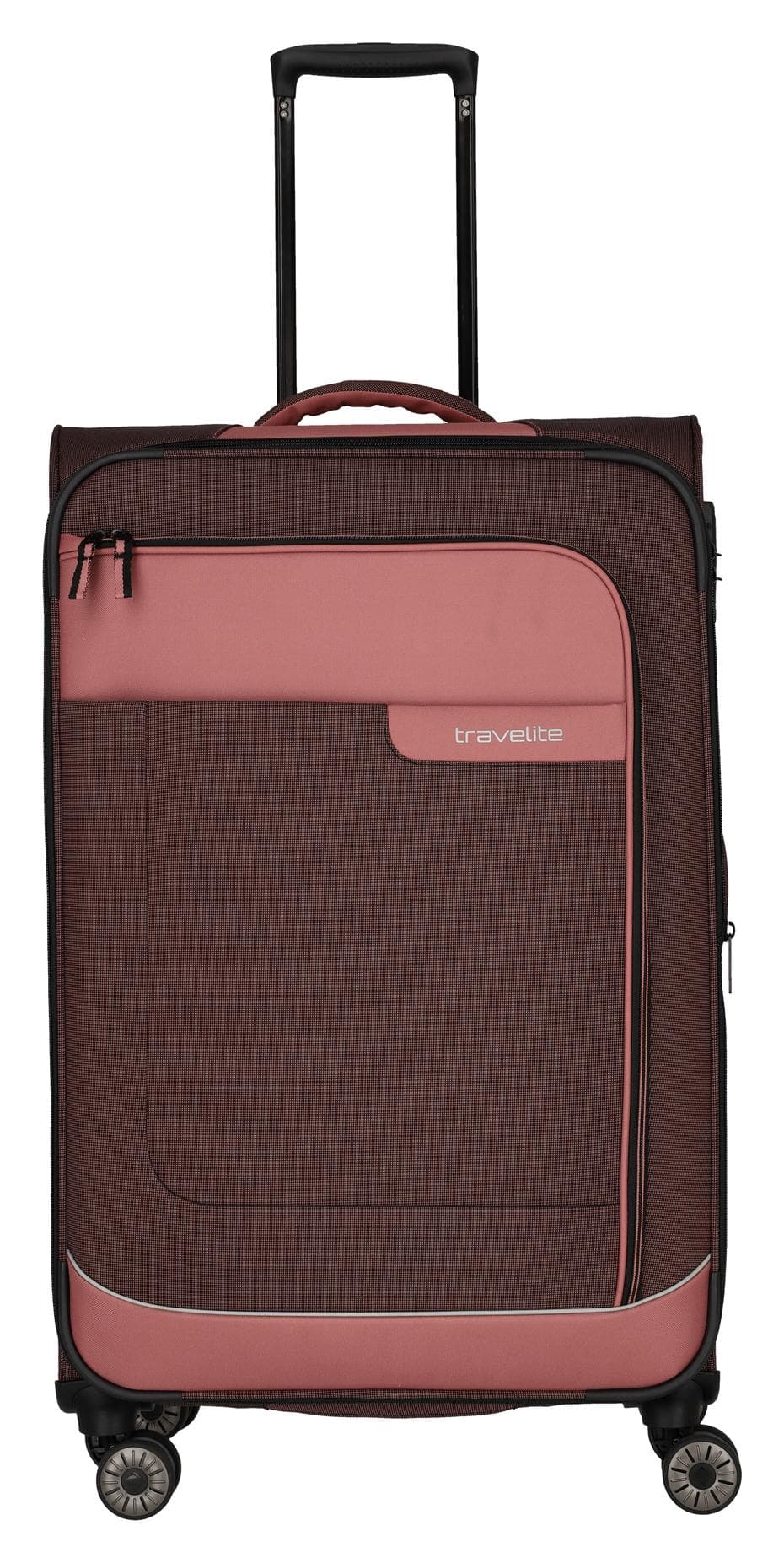 Velký textilní kufr Travelite Viia 4w L Rose 2