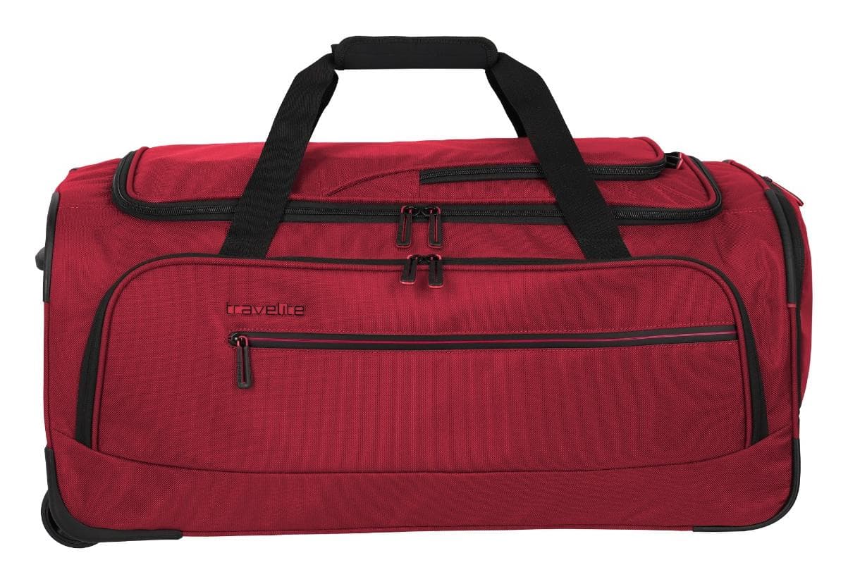Cestovní taška na kolečkách Travelite Crosslite 5.0 Wheeled Duffle M Red 2