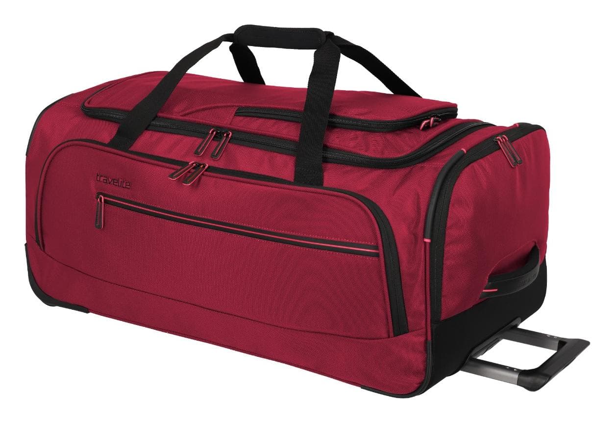 Cestovní taška na kolečkách Travelite Crosslite 5.0 Wheeled Duffle M Red 5