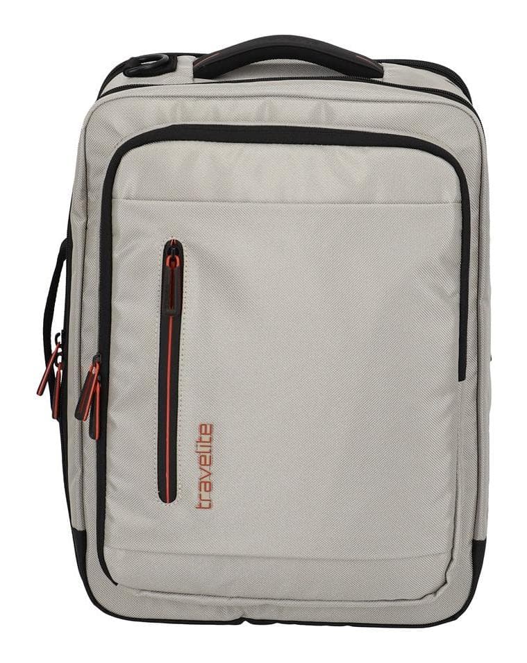 Palubní batoh Travelite Crosslite 5.0 Board bag/Backpack White Sand 2