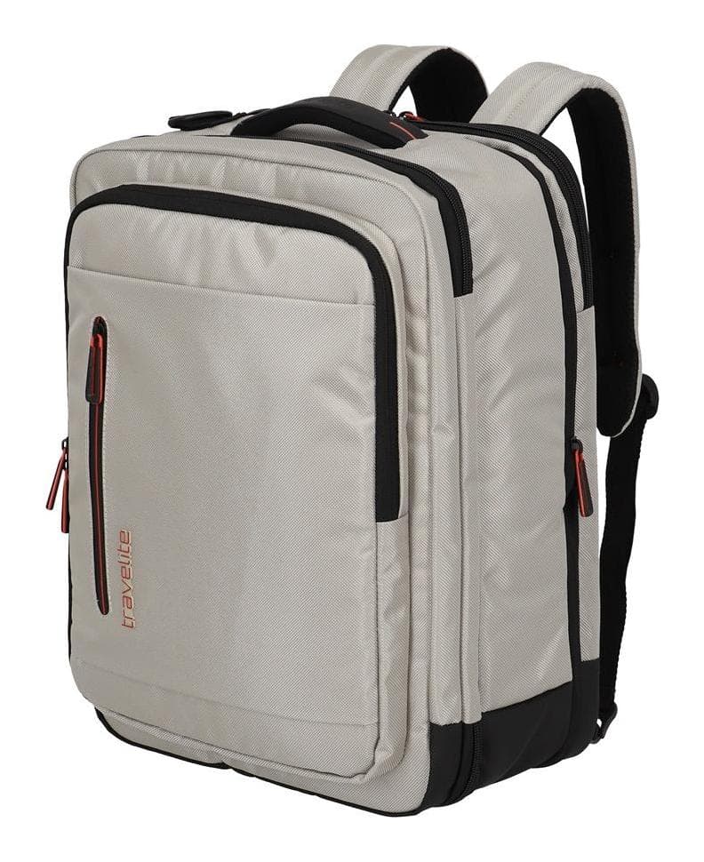 Palubní batoh Travelite Crosslite 5.0 Board bag/Backpack White Sand 3