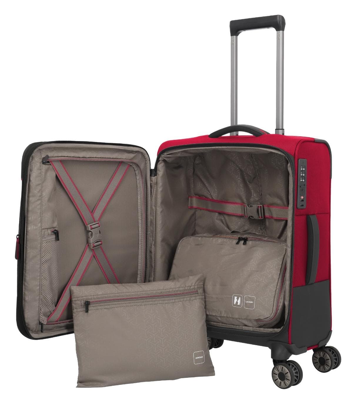 Příruční kufr Travelite Crosslite 5.0 S exp. Red 3