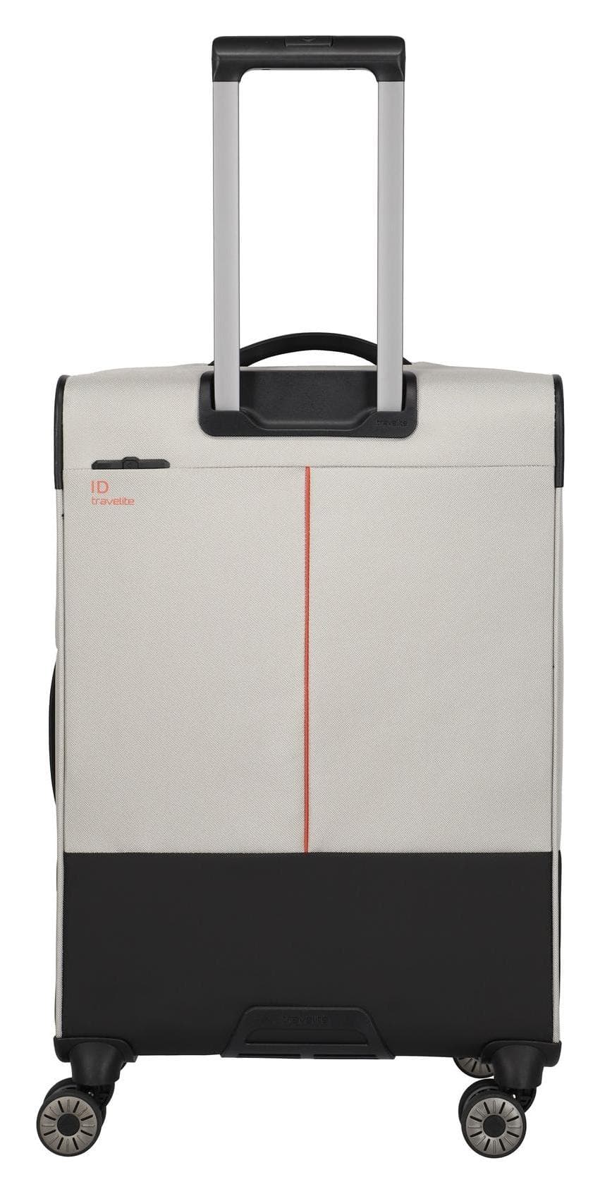 Střední textilní kufr na kolečkách Travelite Crosslite 5.0 M White Sand 4