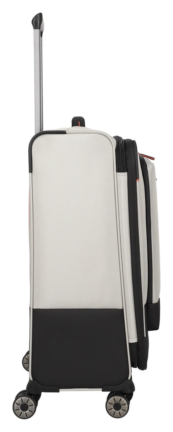 Střední textilní kufr na kolečkách Travelite Crosslite 5.0 M White Sand 5