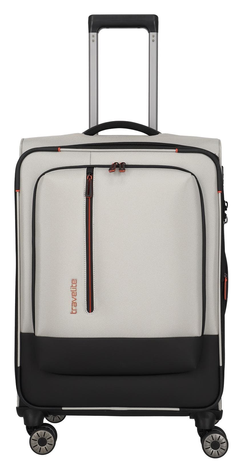 Střední textilní kufr na kolečkách Travelite Crosslite 5.0 M White Sand 2