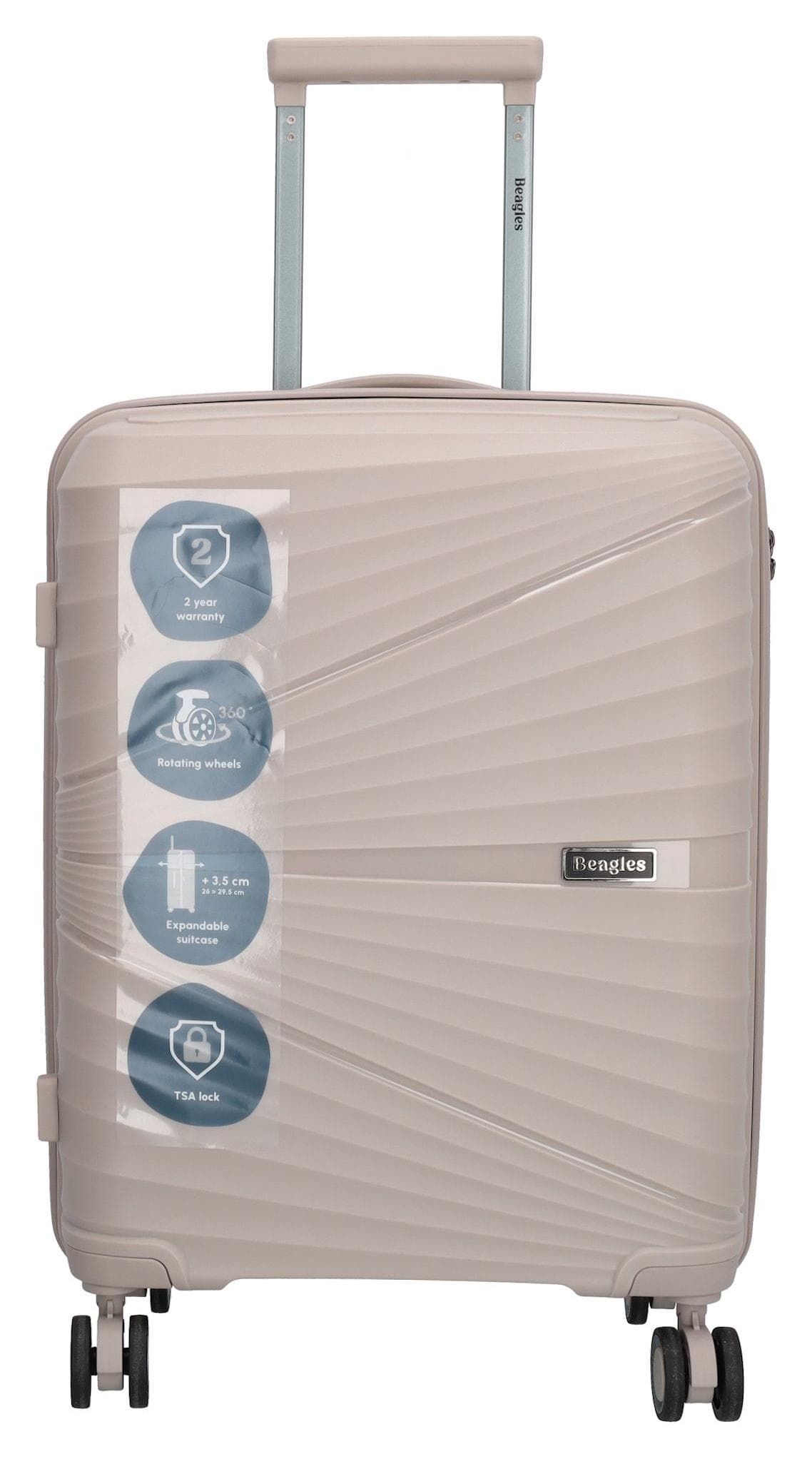 Kufr do letadla Beagles Travel 25138 S Light taupe 5
