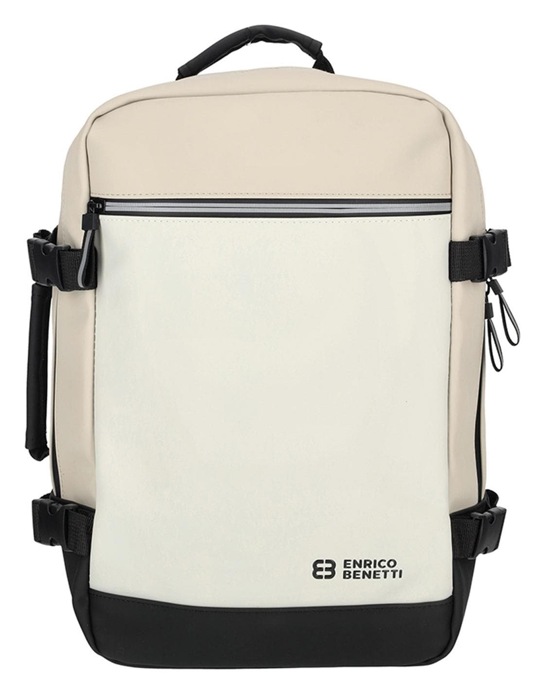 Batoh do letadla 40x20x25 Enrico Benetti Bergen 56010 Black-beige