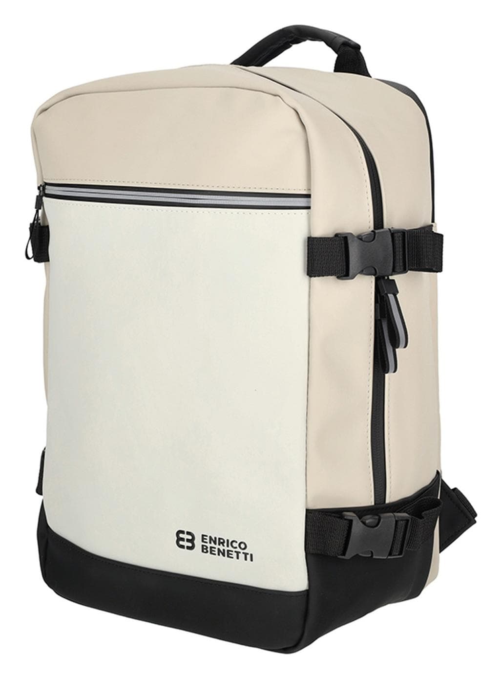 Batoh do letadla 40x20x25 Enrico Benetti Bergen 56010 Black-beige 3