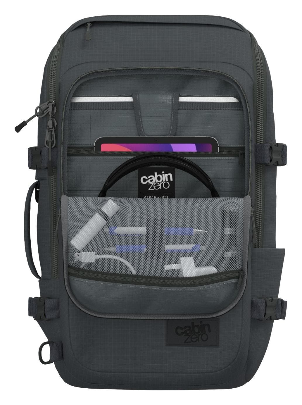 Batoh do letadla 55x40x20 CabinZero Adv Pro 32L Original Grey 4