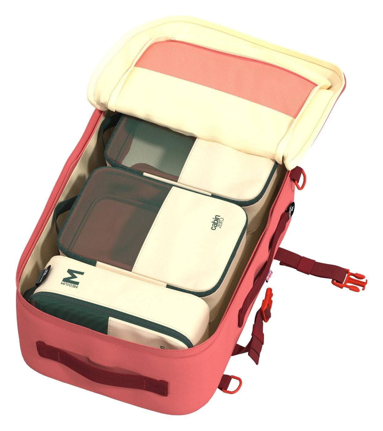 Batoh do letadla 55x40x20 CabinZero Classic Plus 32L Peach Valley 3