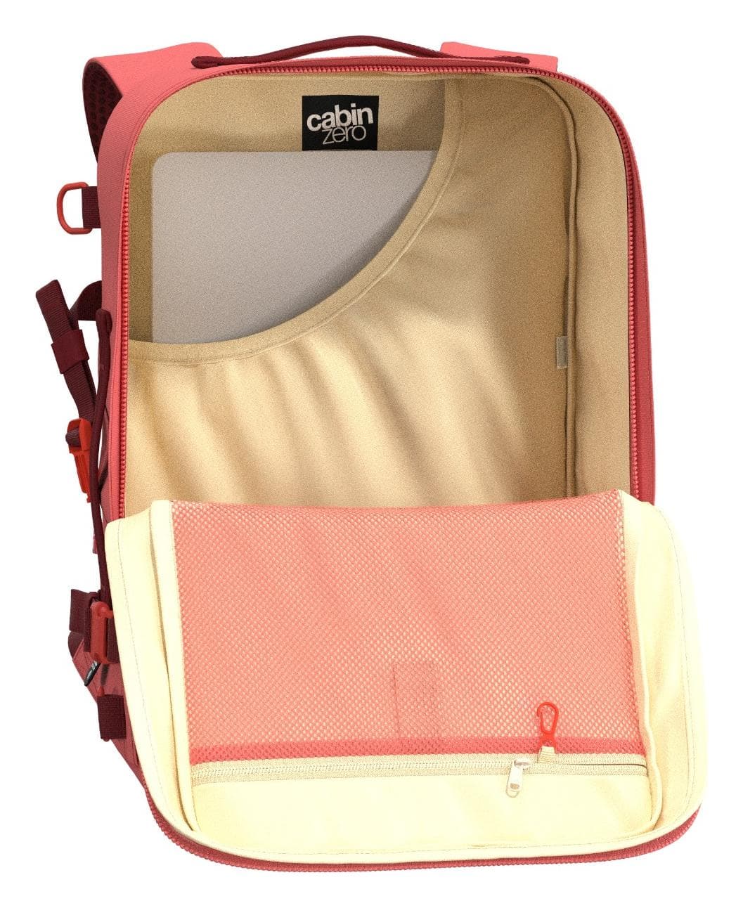 Batoh do letadla 55x40x20 CabinZero Classic Plus 32L Peach Valley 6