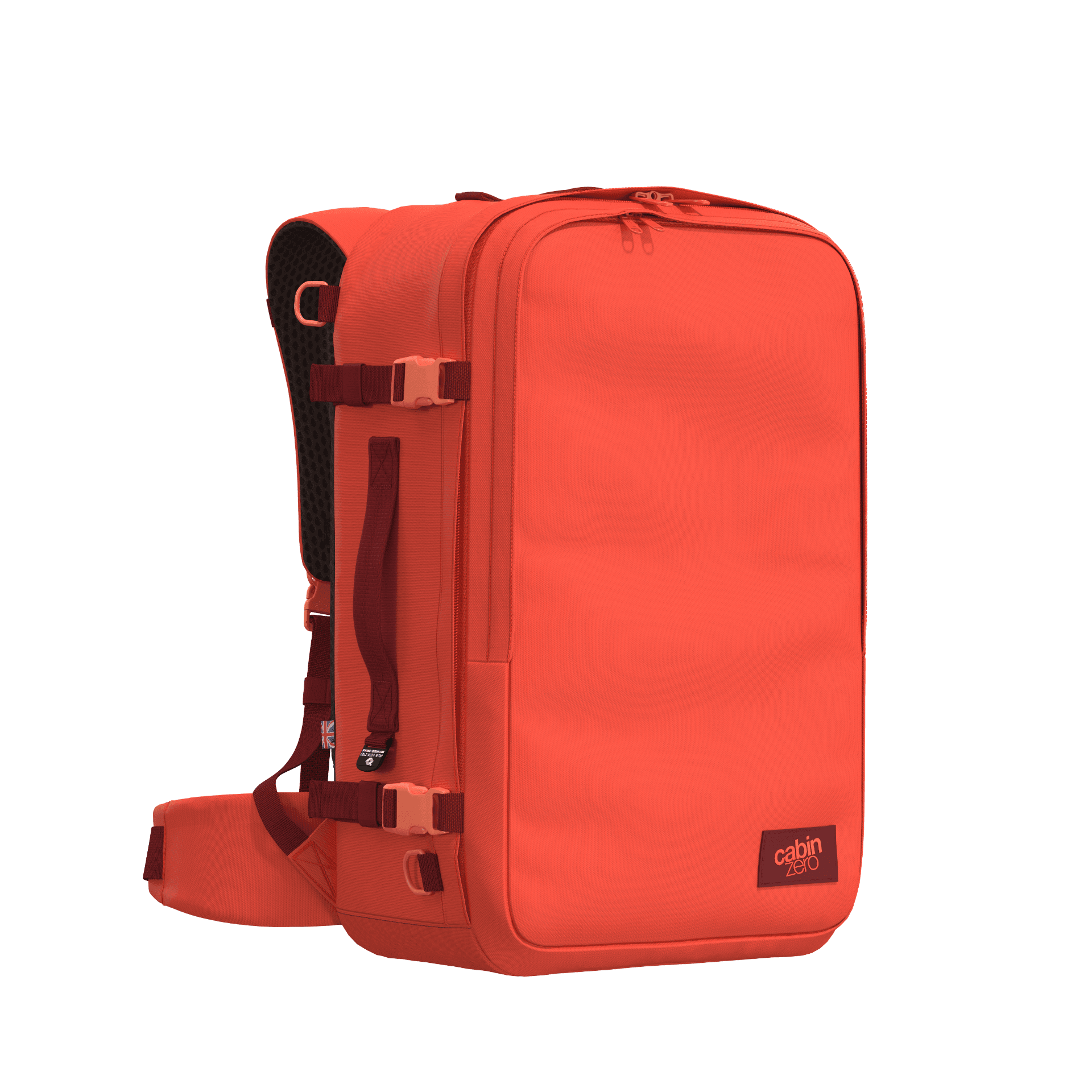 Batoh do letadla 55x40x20 CabinZero Classic Pro 42L Tomato Festival 6