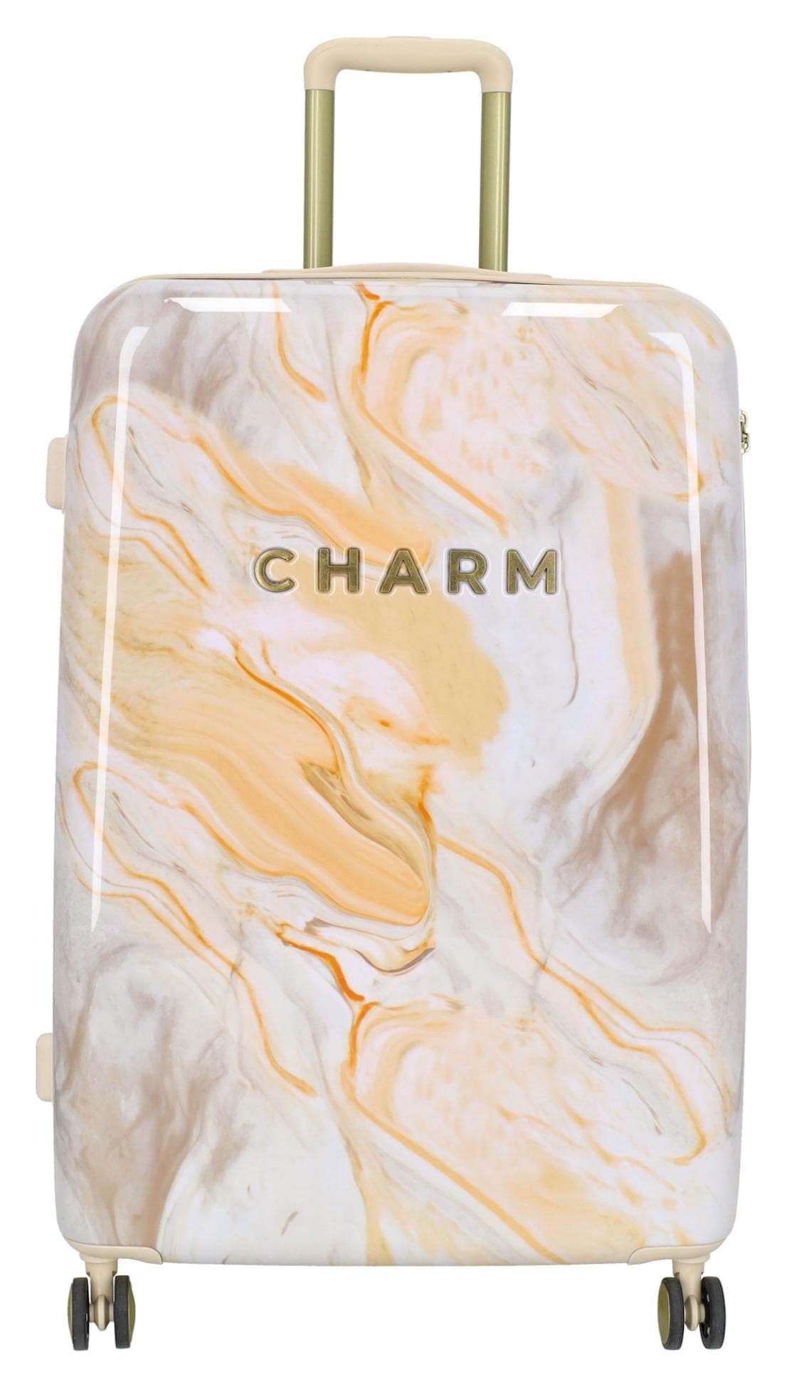 Velký skořepinový kufr Charm London 23169 L Cream