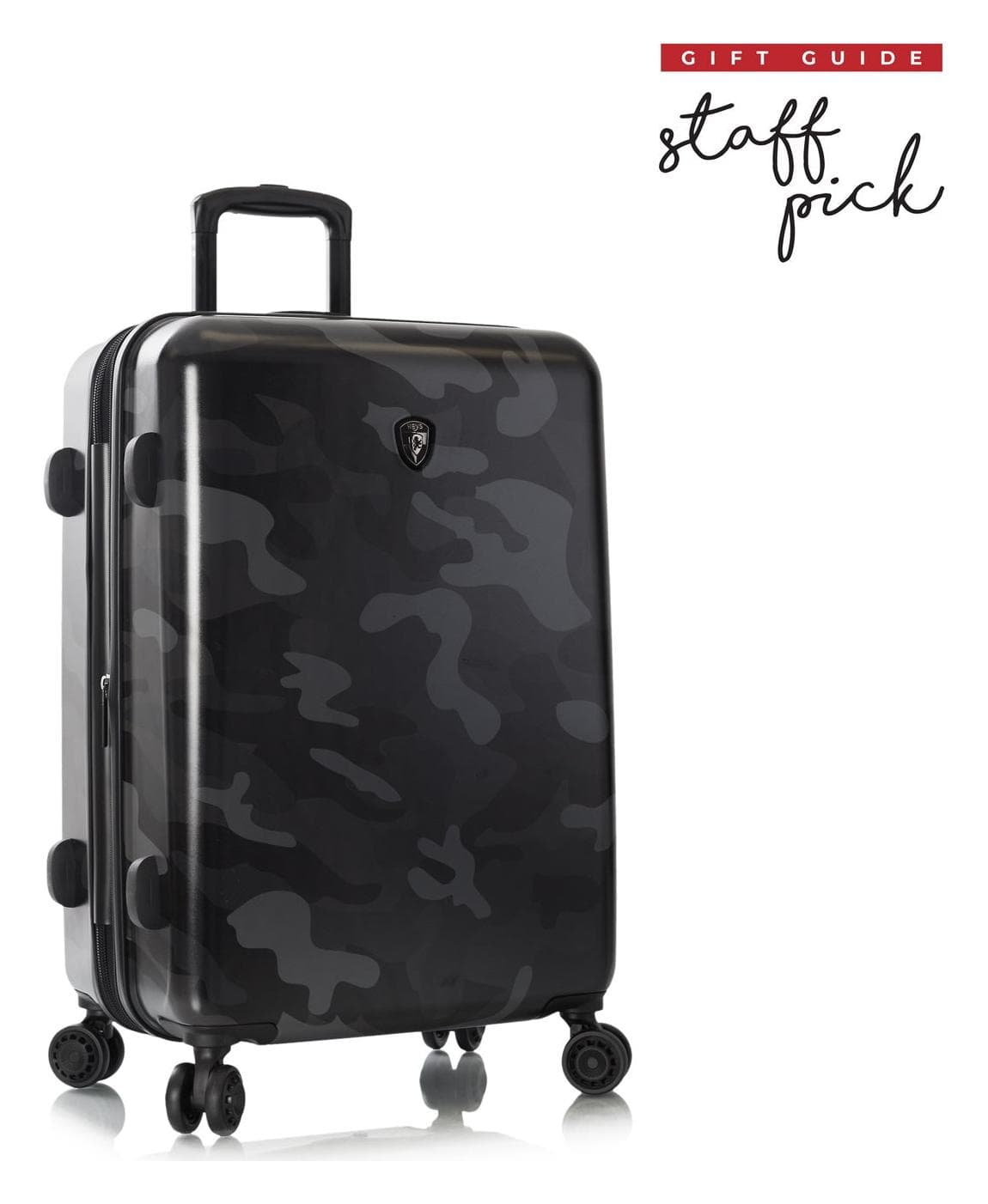 Střední cestovní kufr na kolečkách Heys Black Camo M 2