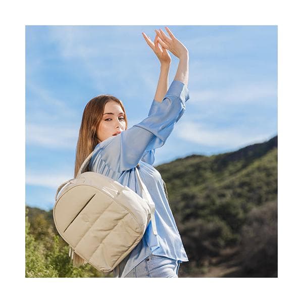 Elegantní dámský batoh do města Heys Puffer Backpack Off White 2