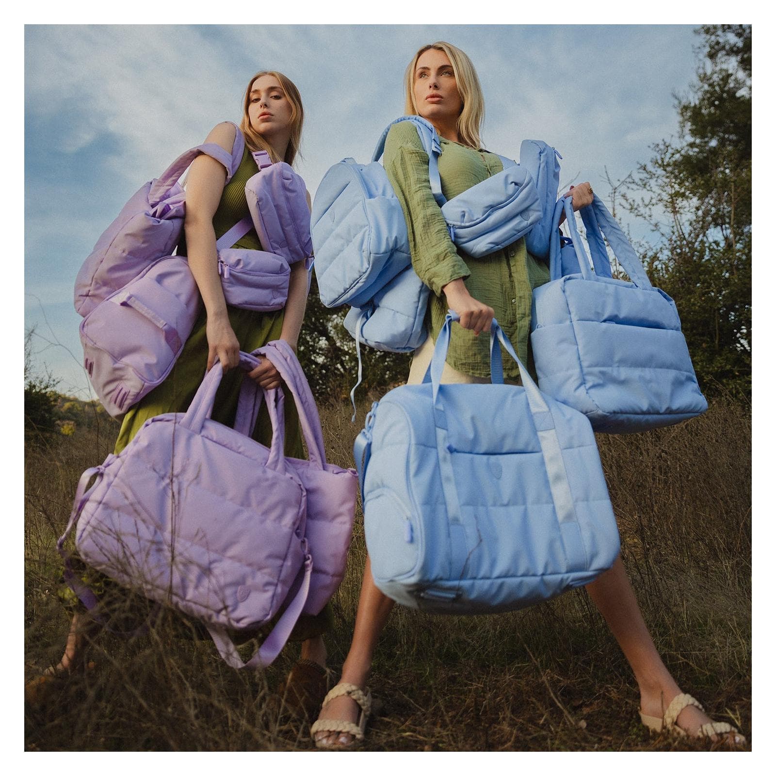 Elegantní dámský batoh do města Heys Puffer Backpack Lavender 2