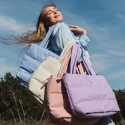 Dámská kabelka Heys Puffer Tote Bag Lavender 2