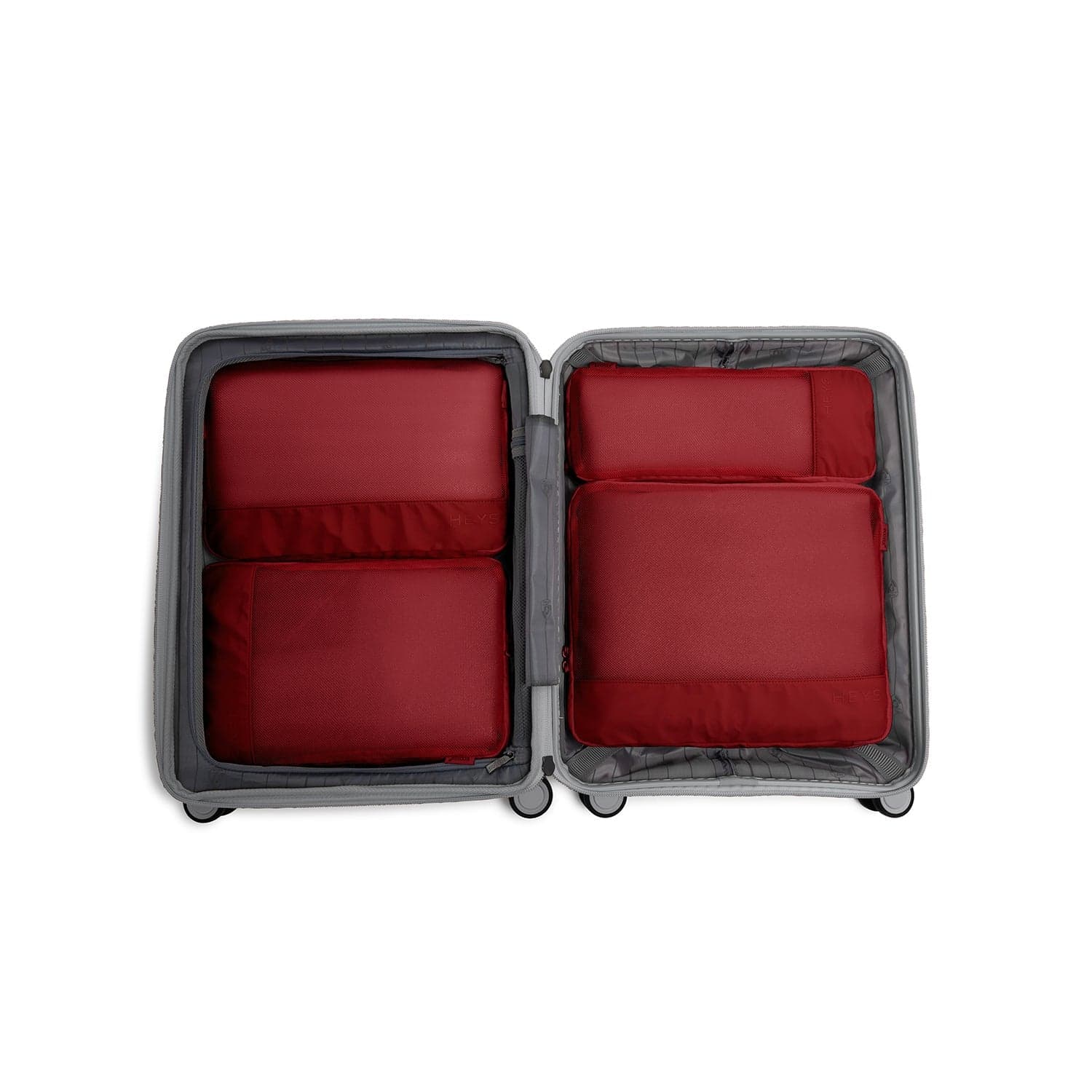 Cestovní organizéry Heys Ecotex Compression Packing Cube 4 Pc Set Red Maple 3