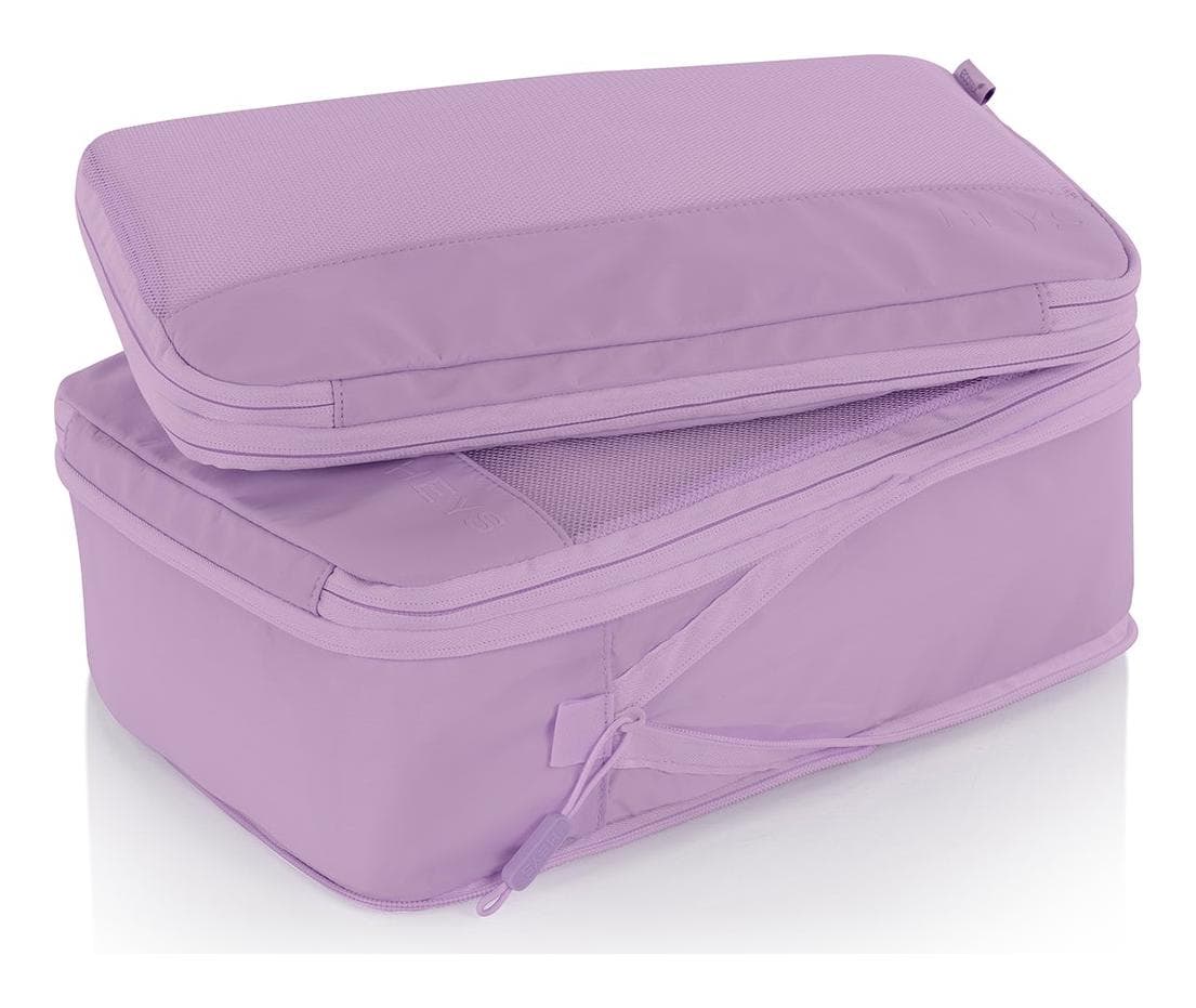 Cestovní organizéry Heys Ecotex Compression Packing Cube 4 Pc Set Lilac Blossom 6
