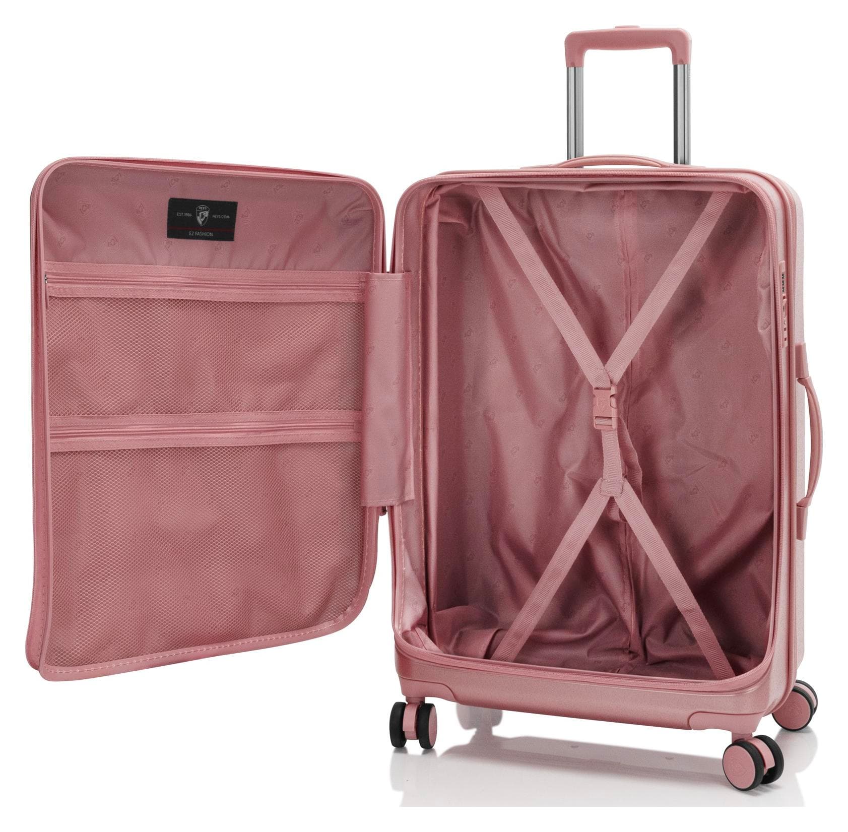 Střední skořepinový kufr Heys EZ Fashion M Rose Gold 5