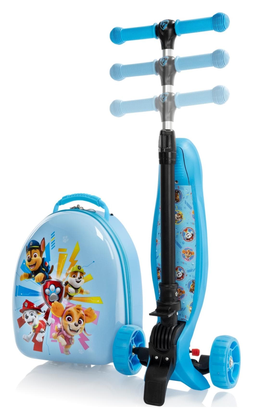 Dětská koloběžka s batohem Heys Turbo Tots Scooter Paw Patrol Blue 2